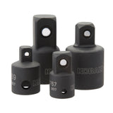 Impact 4-Piece 3/8-in; 1/2-in to 3/8-in; 1/2-in Impact Socket Adapter Set 80728