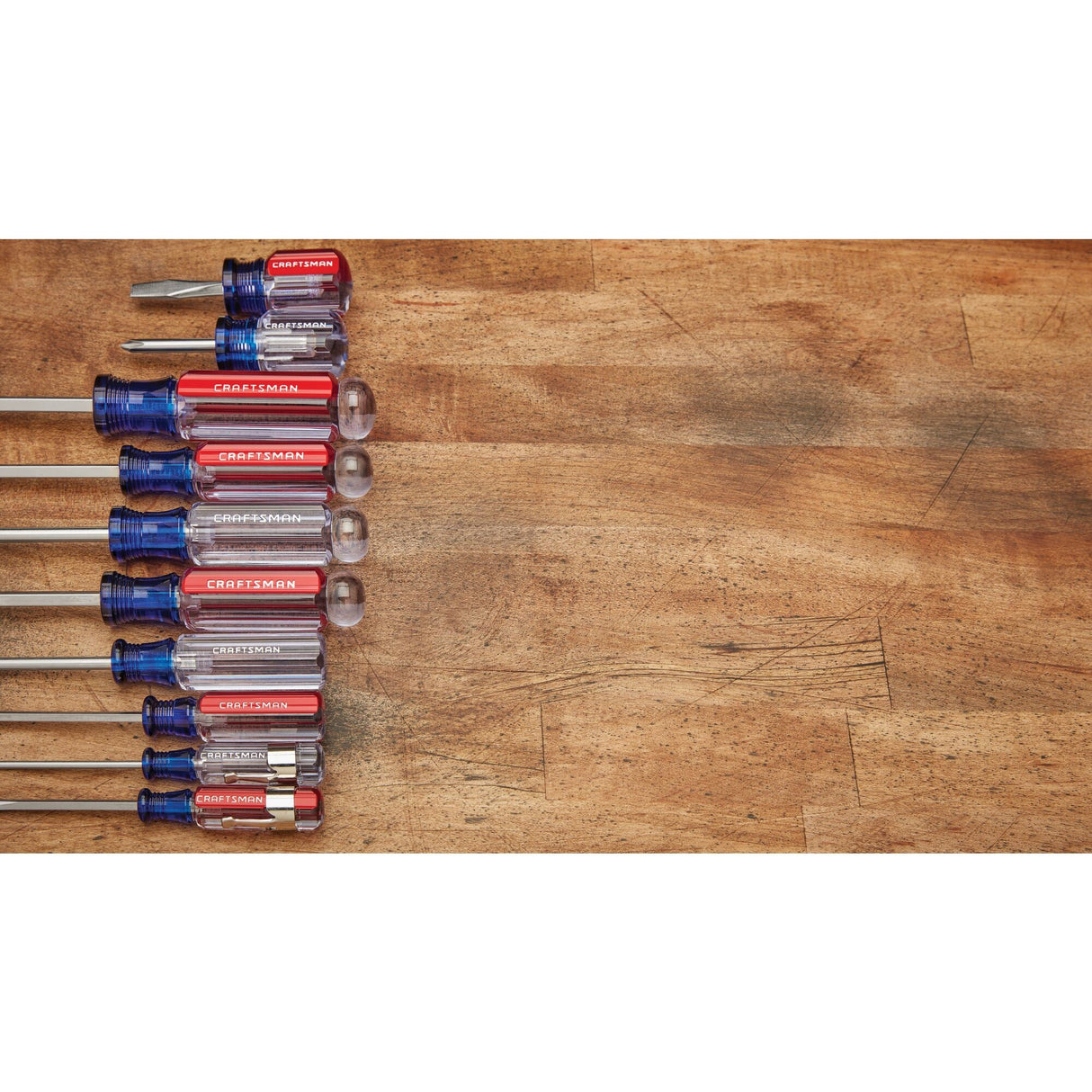 12-Piece Acetate Handle Assorted Drive Screwdriver Set CMHT65044