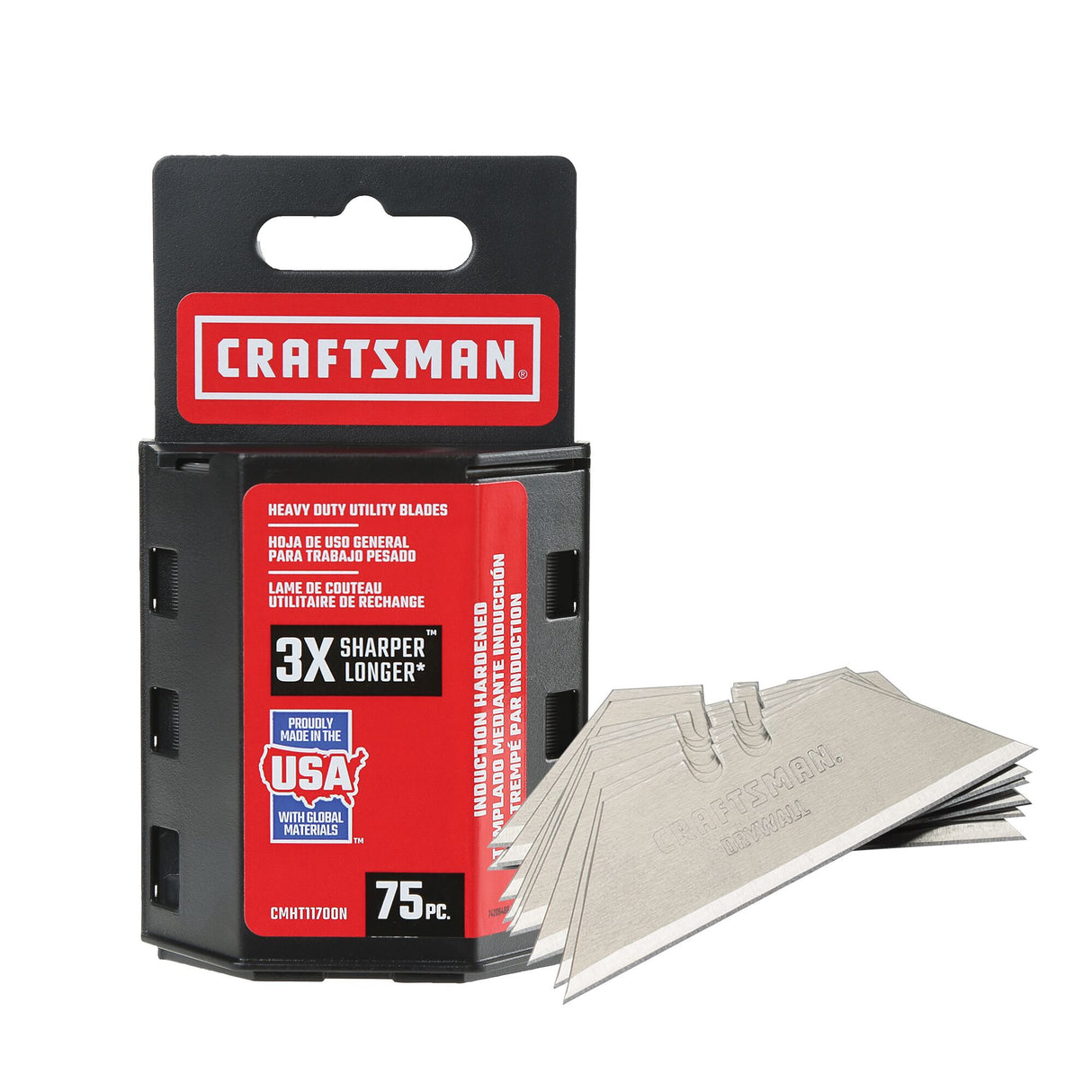 Carbon Steel 3/4-in Utility Razor Blade(75-Pack) CRA-CMHT11700N