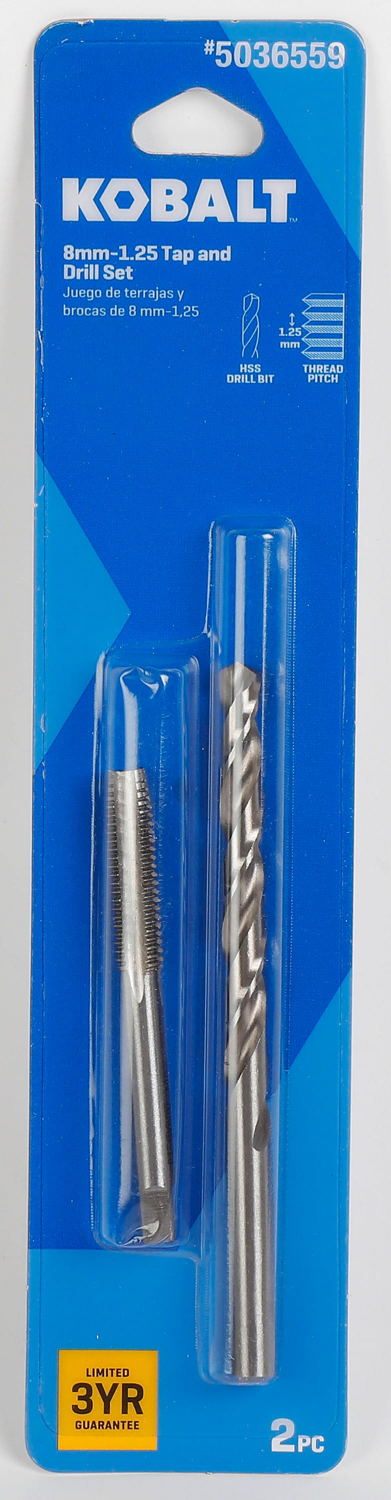 M8 X 1.25 Metric Tap and Drill Set 59943