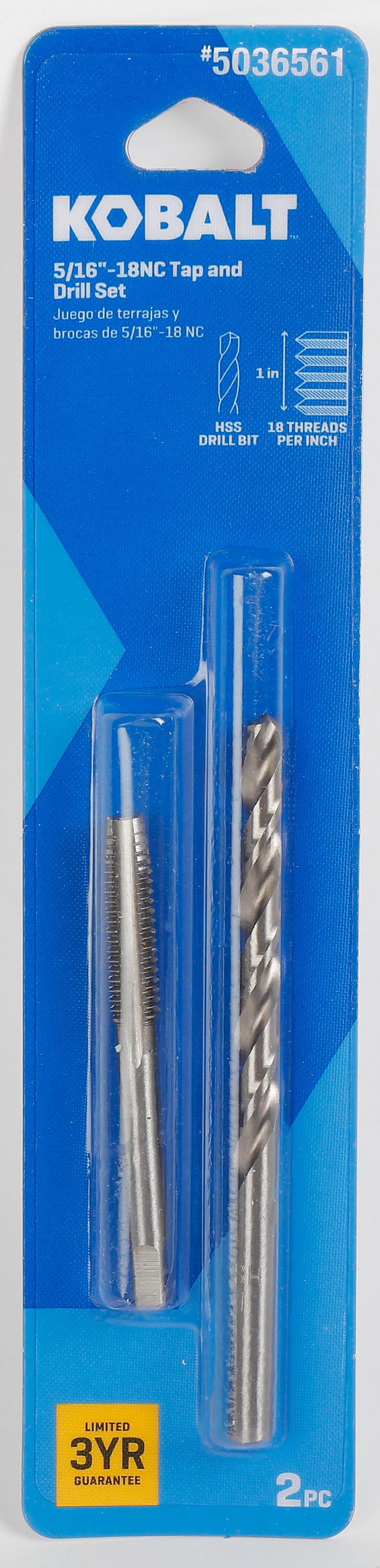 5/16-in-18-in Standard (Sae) Tap and Drill Set 59945