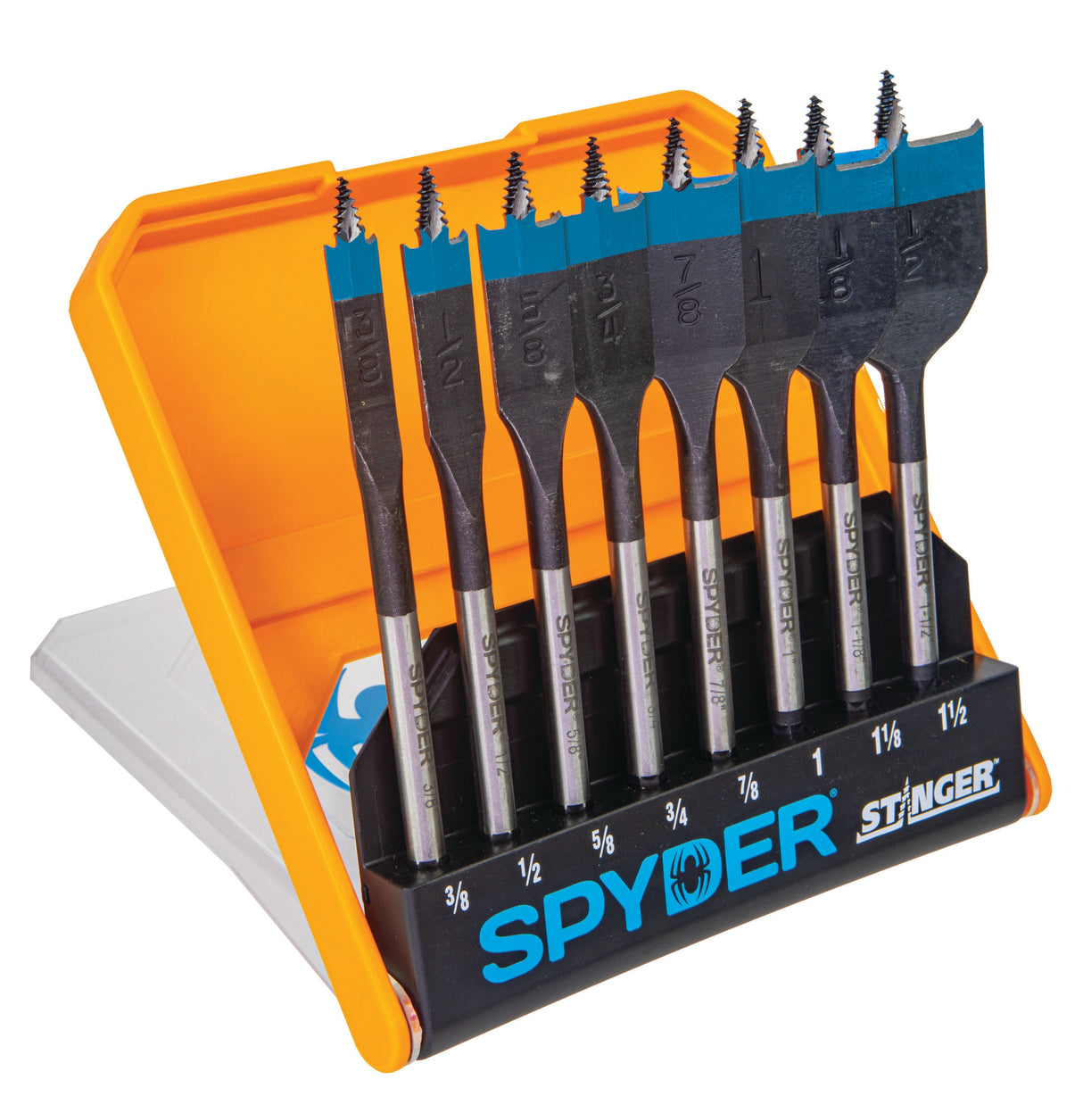 8-Piece x 6-in Woodboring Spade Drill Bit Set 11026