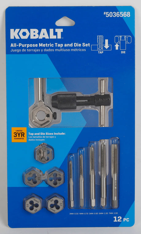 12-Piece Metric Tap and Die Set 59952