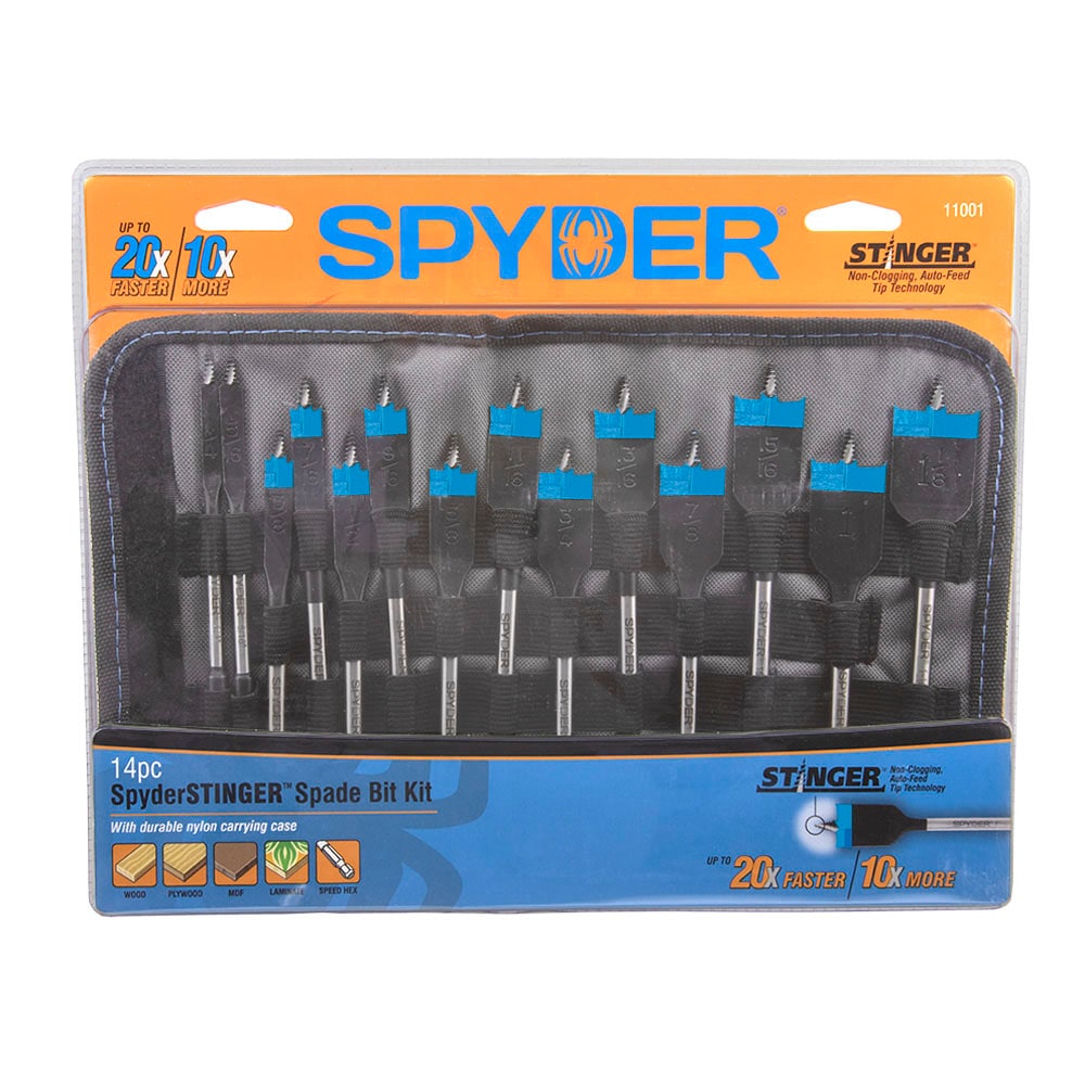 Stinger 14-Piece x 6-in Woodboring Spade Drill Bit Set 11001