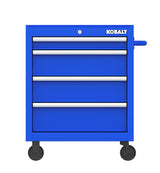 26.7-in W x 33-in H 4-Drawer Steel Rolling Tool Cabinet (Blue) 19206