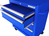 26.7-in W x 33-in H 4-Drawer Steel Rolling Tool Cabinet (Blue) 19206