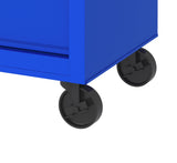 26.7-in W x 33-in H 4-Drawer Steel Rolling Tool Cabinet (Blue) 19206