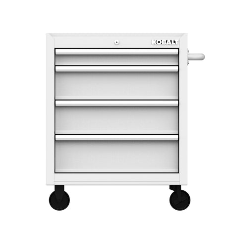 26.7-in W x 33-in H 4-Drawer Steel Rolling Tool Cabinet (White) 19209