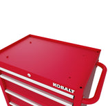 26.7-in W x 33-in H 4-Drawer Steel Rolling Tool Cabinet (Red) 19214