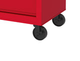 26.7-in W x 33-in H 4-Drawer Steel Rolling Tool Cabinet (Red) 19214