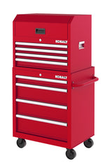 26.7-in W x 33-in H 4-Drawer Steel Rolling Tool Cabinet (Red) 19214