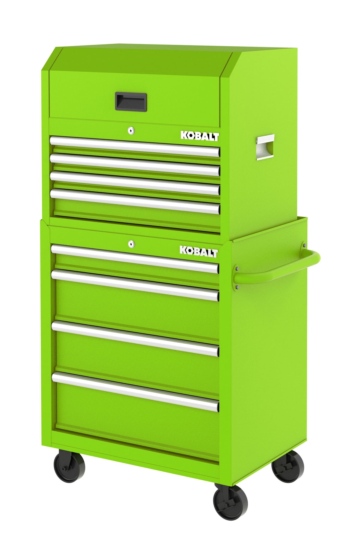 26.7-in W x 33-in H 4-Drawer Steel Rolling Tool Cabinet (Green) 19219