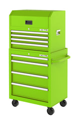 26.7-in W x 33-in H 4-Drawer Steel Rolling Tool Cabinet (Green) 19219