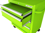 26.7-in W x 33-in H 4-Drawer Steel Rolling Tool Cabinet (Green) 19219