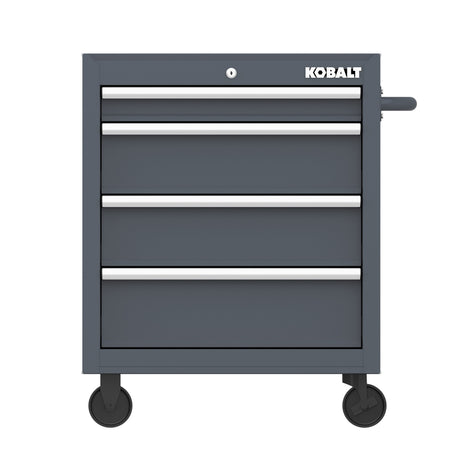 26.7-in W x 33-in H 4-Drawer Steel Rolling Tool Cabinet (Gray) 19224