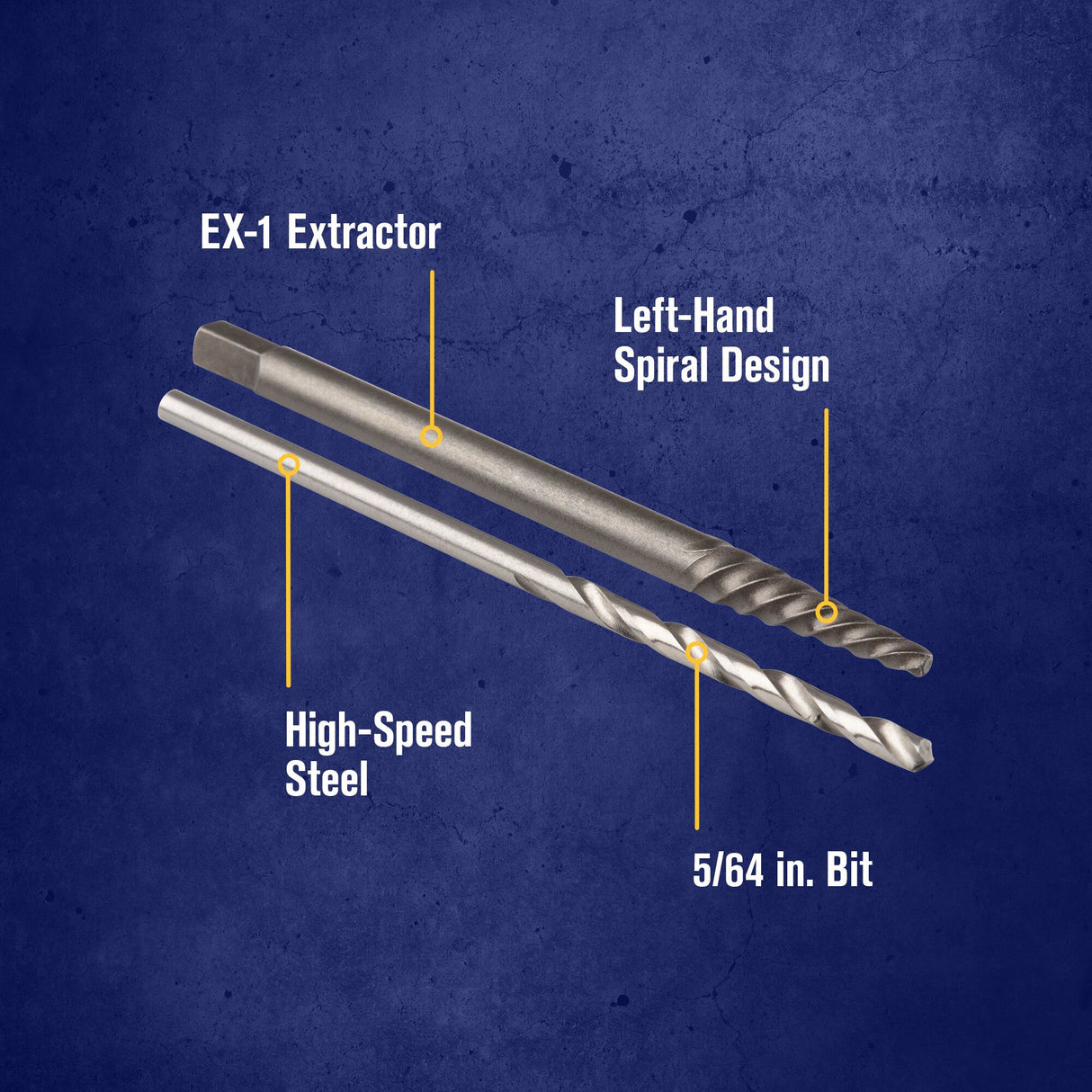 Hanson 2-Pack Carbon Steel 2-in Screw Extractor 53701