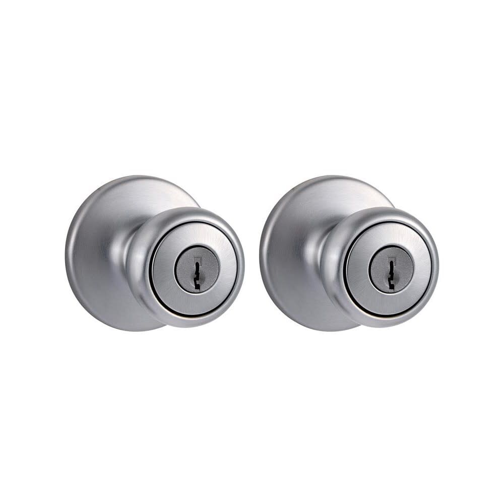 Tylo Door Knob Satin Chrome Projectpk Two Keyed Entry 92430-035