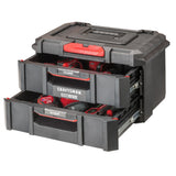 TRADESTACK System 21.45-in W x 12.79-in H x 13.85-in D 2-Drawer Black Structural Foam Tool Box CMST21404