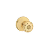 Tylo Door Knob Polished Brass Exterior Keyed Entry Round 94002-873