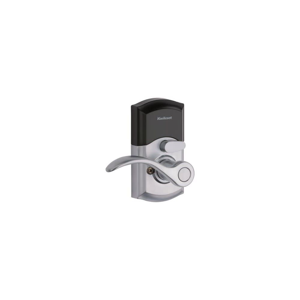 SmartKey Pembroke Door Lever SmartCode 955 Satin Chrome 99550-001