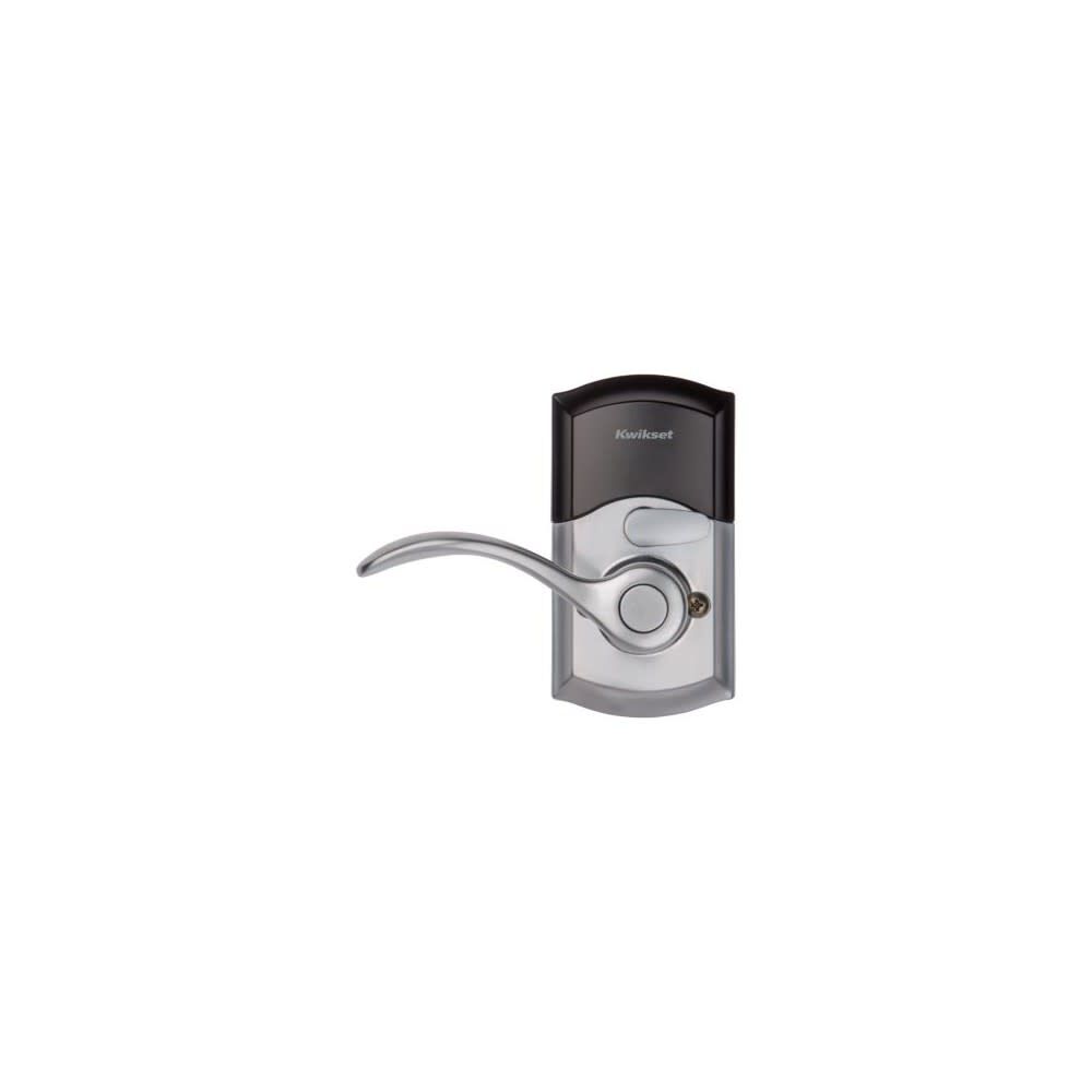 SmartKey Pembroke Door Lever SmartCode 955 Satin Chrome 99550-001