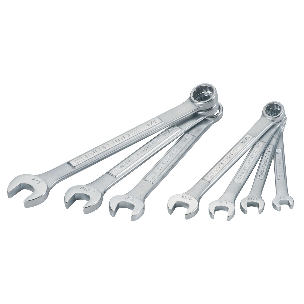 7-Piece Set 12-point (Sae) Standard Combination Wrench Includes Hard Case CMMT87016