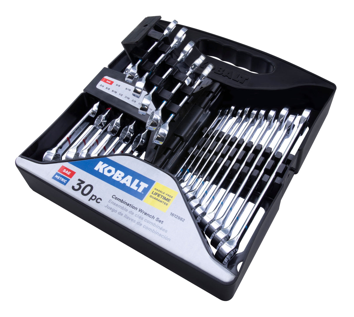 30-Piece Set 12-point (Sae) and Metric Standard Combination Wrench Includes Hard Case 81331