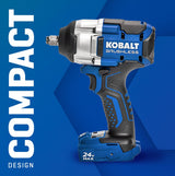 Next-Gen 24-volt Variable Speed Brushless 1/2-in Drive Cordless Impact Wrench (Battery Included) KIW 4024A-03