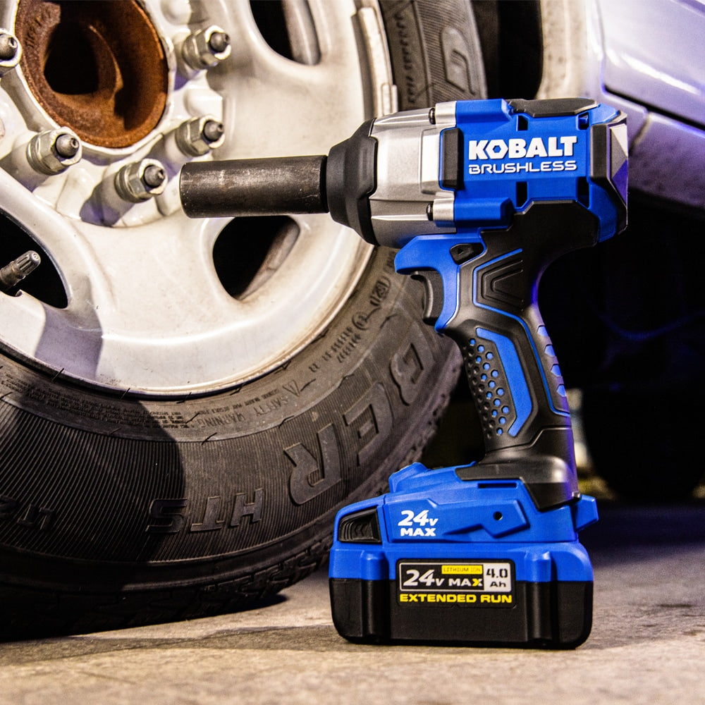 Next-Gen 24-volt Variable Speed Brushless 1/2-in Drive Cordless Impact Wrench (Battery Included) KIW 4024A-03