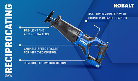 Next-Gen 24-volt Variable Brushless Cordless Reciprocating Saw (Bare Tool) KRS 224B-03