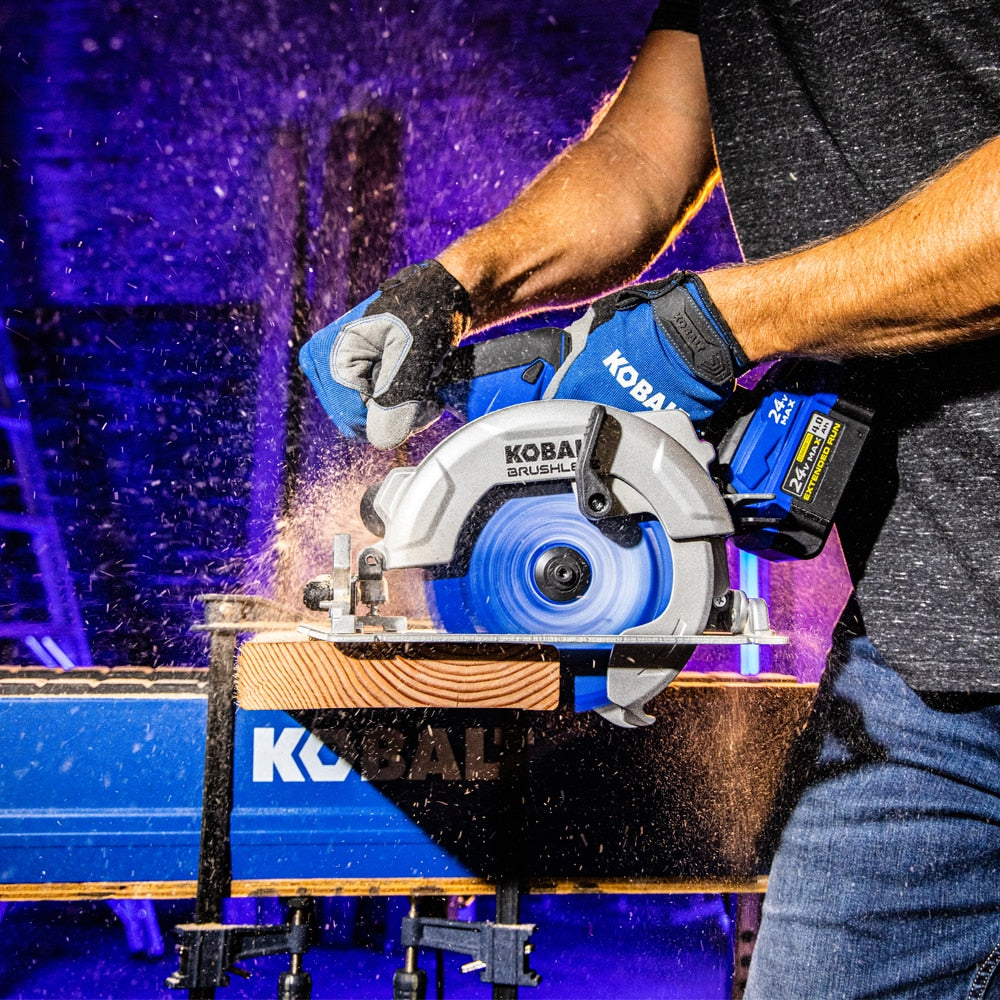 Next-Gen 24-volt 6-1/2-in Brushless Cordless Circular Saw (Bare Tool) KCS 124B-03