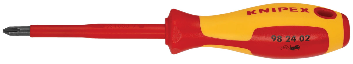 4-1/2-Inch Insulated Composite Handle Phillips Screwdriver for Electrical Applications 98 24 02