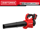 V20 Brushless RP 20-volt Max 410-CFM 110-MPH Battery Handheld Leaf Blower 5 Ah (Battery and Charger Included) CMCBL730P1