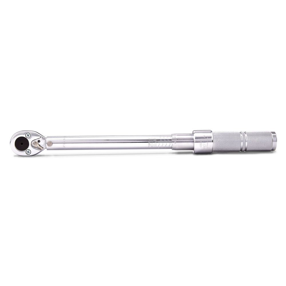 1/2 in Drive Ratcheting Head Micrometer Torque Wrench 16-80 ft-lbs J6008CXCERT