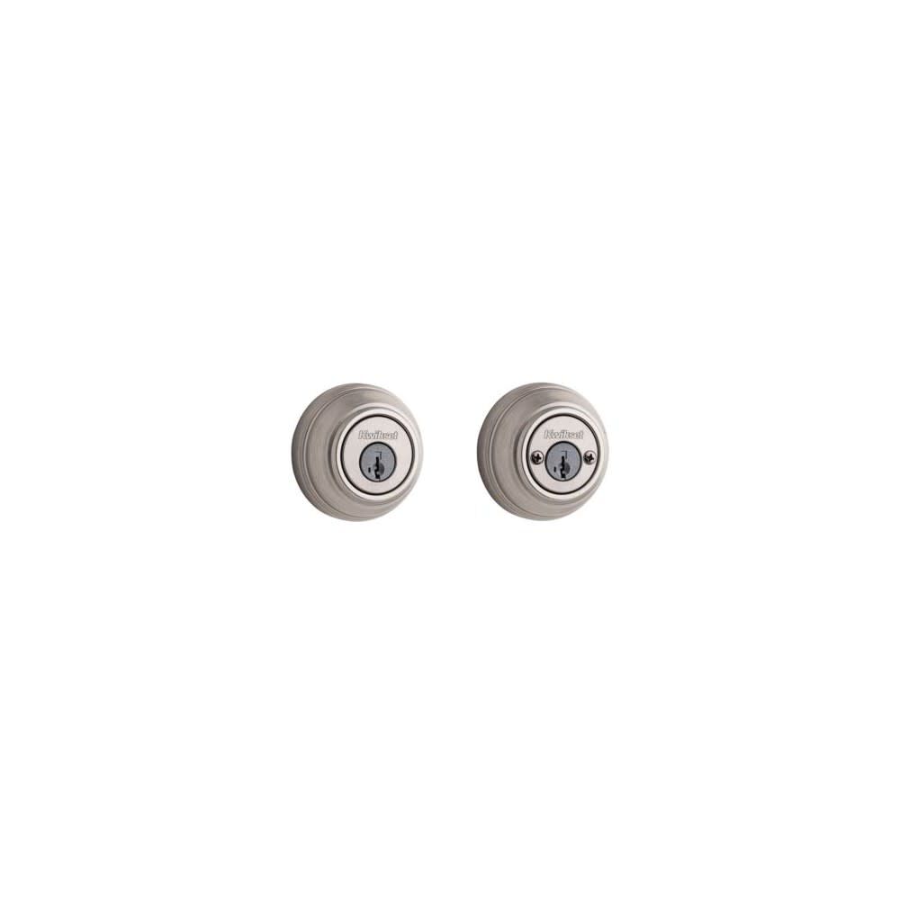 SmartKey Door Deadbolt Satin Nickel Double Cylinder Round 99850-074