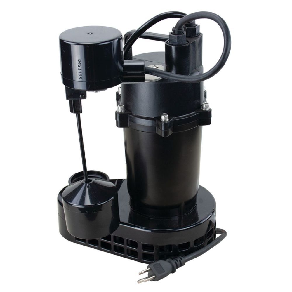 1/3 HP Cast Aluminum Submersible Sump Pump with Vertical Float 3SPHLC