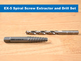 2-Pack High Carbon Steel/Hss Set Screw Extractor and Drill Bit Set 59954