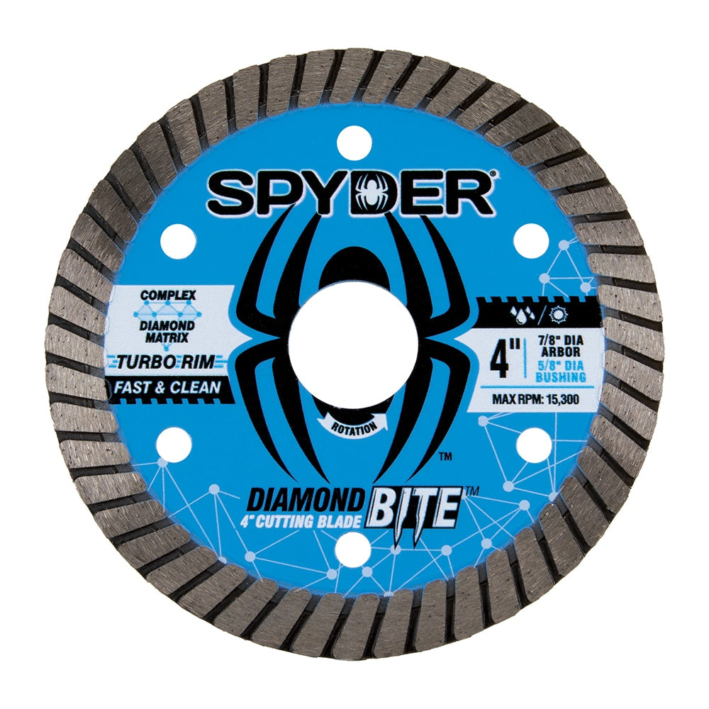 Diamond Bite 4-in Wet/Dry Turbo Rim Diamond Saw Blade 14115