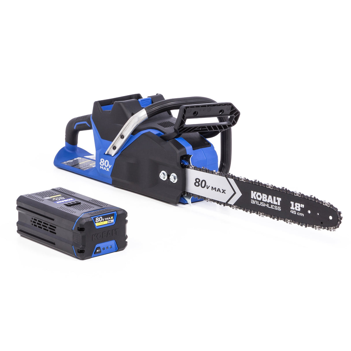 80-volt 18-in Brushless Battery 4 Ah Chainsaw (Battery and Charger Included) KCS4180-06