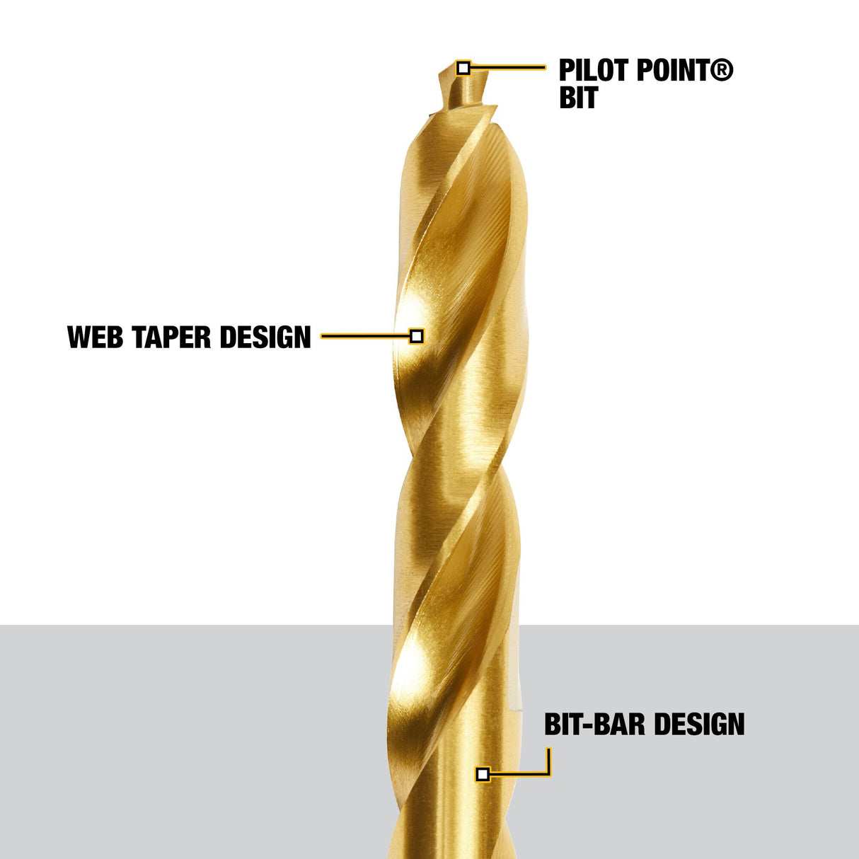 23-Piece Assorted x Titanium Nitride Coated Hss Jobber Length Twist Drill Bit Set DD5165