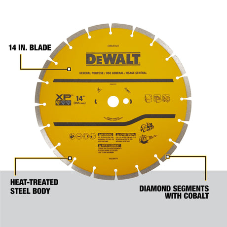 14-in Diamond Circular Saw Blade DWA47421