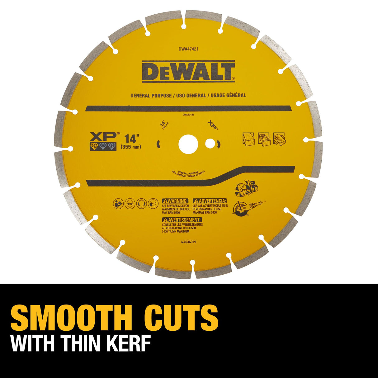 14-in Diamond Circular Saw Blade DWA47421