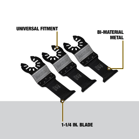 3-Pack Bi-metal Oscillating Tool Blade DWA4203-3