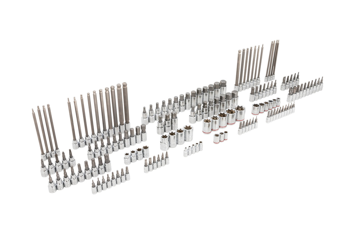 153-Piece 1/2-in; 3/8-in; 1/4-in Drive Set Hex/Phillips/Slotted/Square/Torx/Tr Torx Bit Driver Socket Set 81798