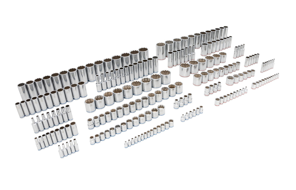 1/4-in to 1/2-in Drive Standard (SAE) and Metric Shallow/Deep Socket Set (212-Pieces) 81797