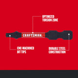 Impact Rated 1/4-in x 2-in Torx Impact Driver Bit (2-Piece) CMAF32T152