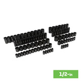 139-Piece Standard (SAE) and Metric 1/2-in;3/8-in Drive Set 6-point Impact Socket Set 81800