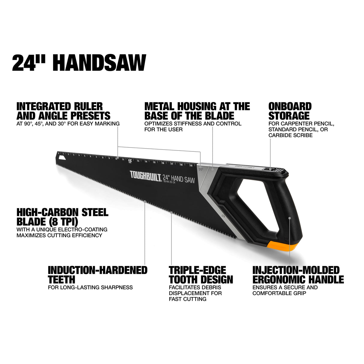 24-in Cross-cutting Hand Saw TB-H4-20-24