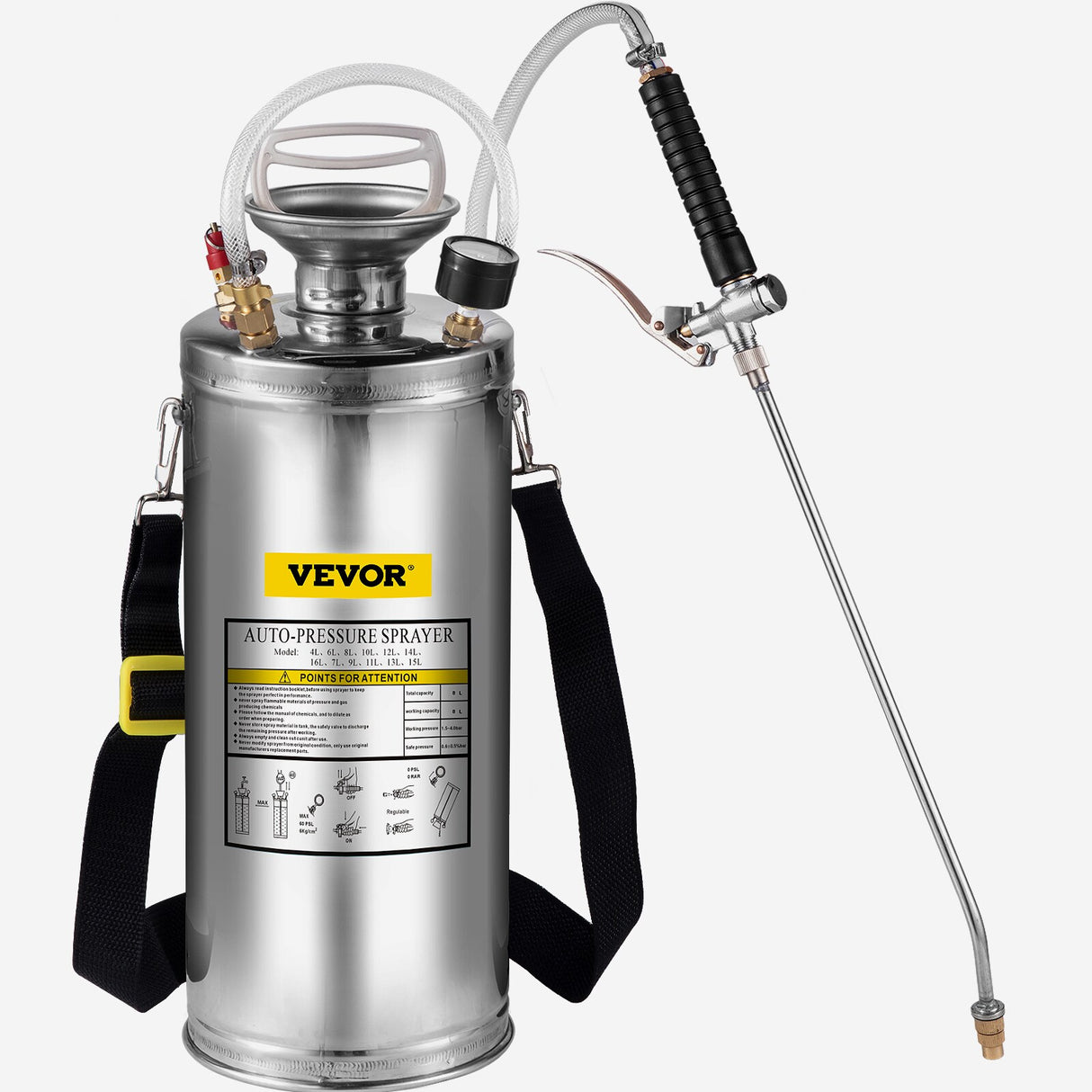 2-Gallon Stainless Steel Pump Sprayer PWQBXG8L000000001V0