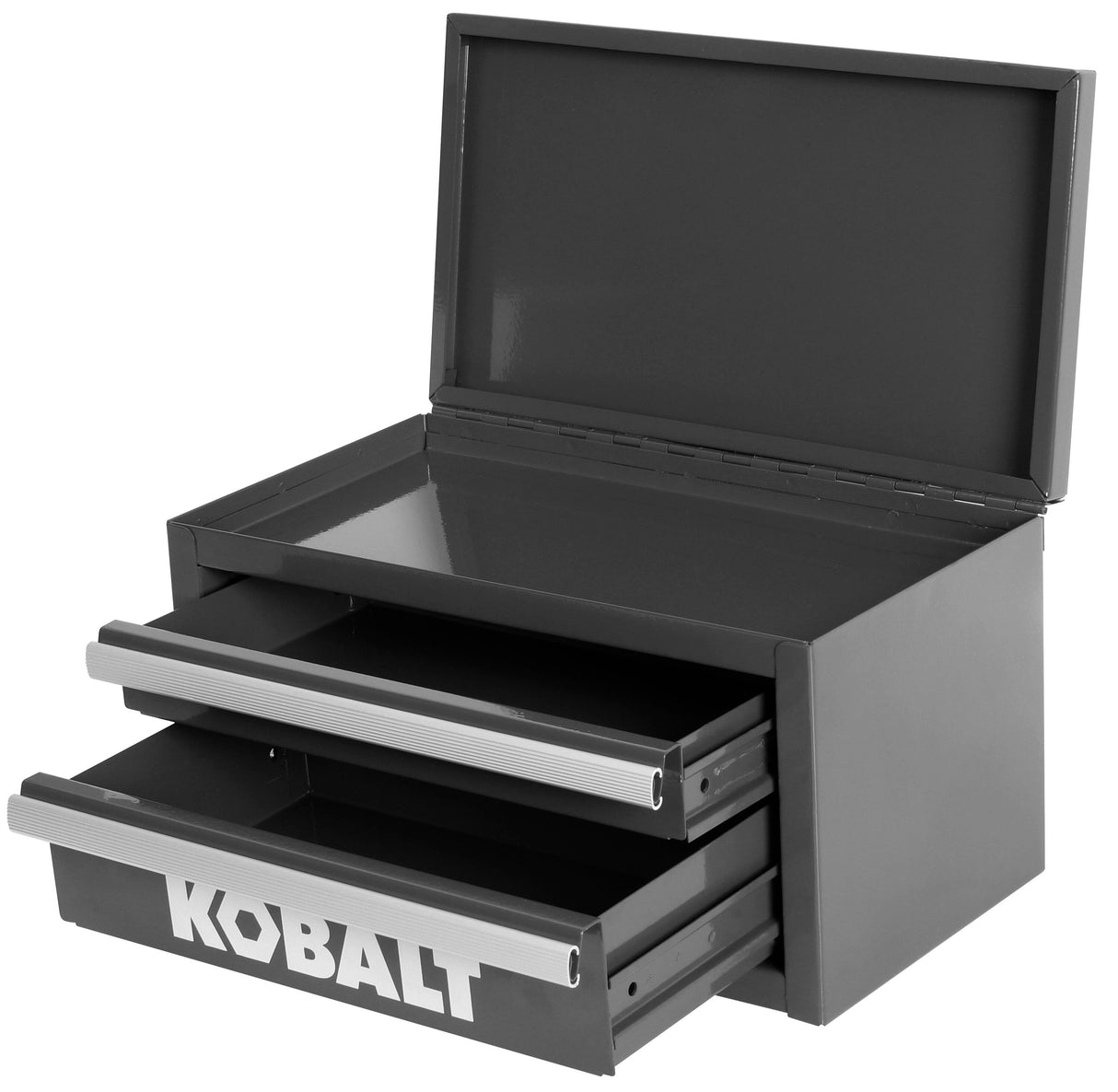 Mini 10.83-in W x 5.91-in H x 5.91-in D 2-Drawer Black Steel Tool Box 54195